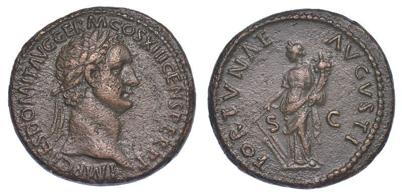 DOMIZIANO, 81–96. Asse.  - Auction Numismatics - Cambi Casa d'Aste