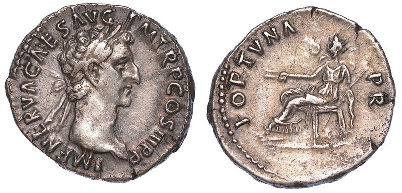 NERVA, 96-98. Denario, anno 97.  - Auction Numismatics - Cambi Casa d'Aste