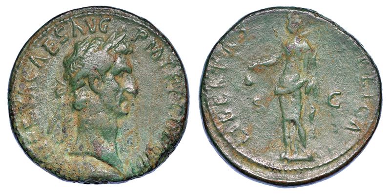 NERVA, 96-98. Sesterzio, anno 96.  - Auction Numismatics - Cambi Casa d'Aste