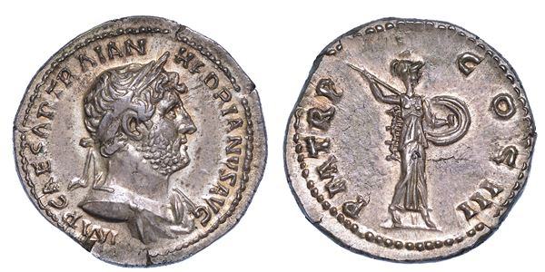 ADRIANO, 117-138. Denario, anni 121-123.