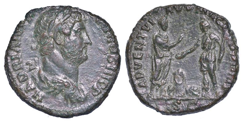 ADRIANO, 117-138. Asse, anni 130-133.  - Auction Numismatics - Cambi Casa d'Aste
