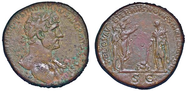 ADRIANO, 117-138. Sesterzio, anni 119-121.