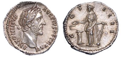 Antonino Pio, 138-161. Denario, Anni 148-149.