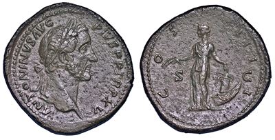 Antonino Pio, 138-161. Sesterzio.