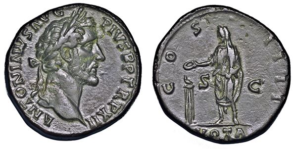 ANTONINO PIO, 138-161. Sesterzio, anni 148-149.