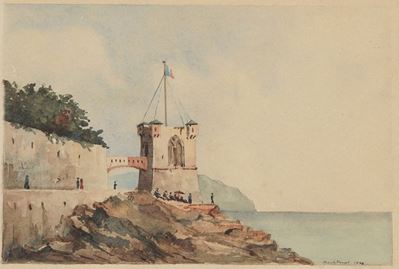 Renato Haupt, 1928 Veduta di Torre Groppallo a Nervi