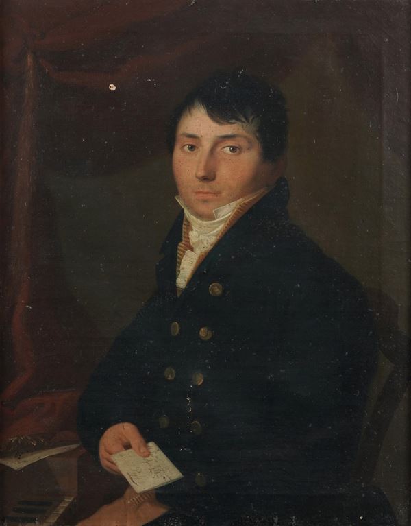 Pittore del XIX secolo Ritratto di gentiluomo