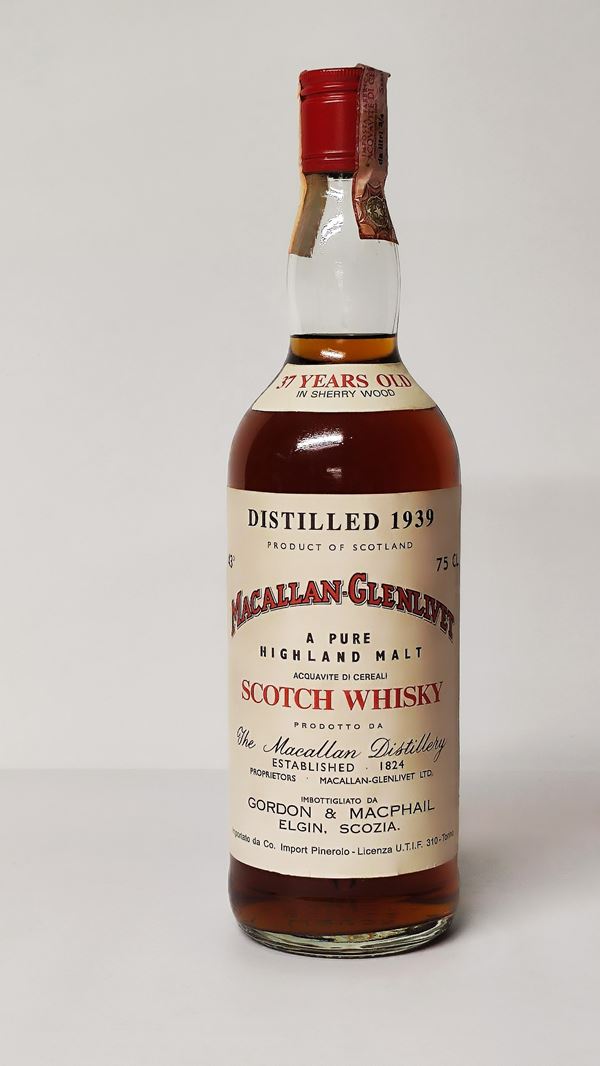 Macallan-Glenlivet 37 Years Old 1939, Pure Highland Malt Scotch Whisky