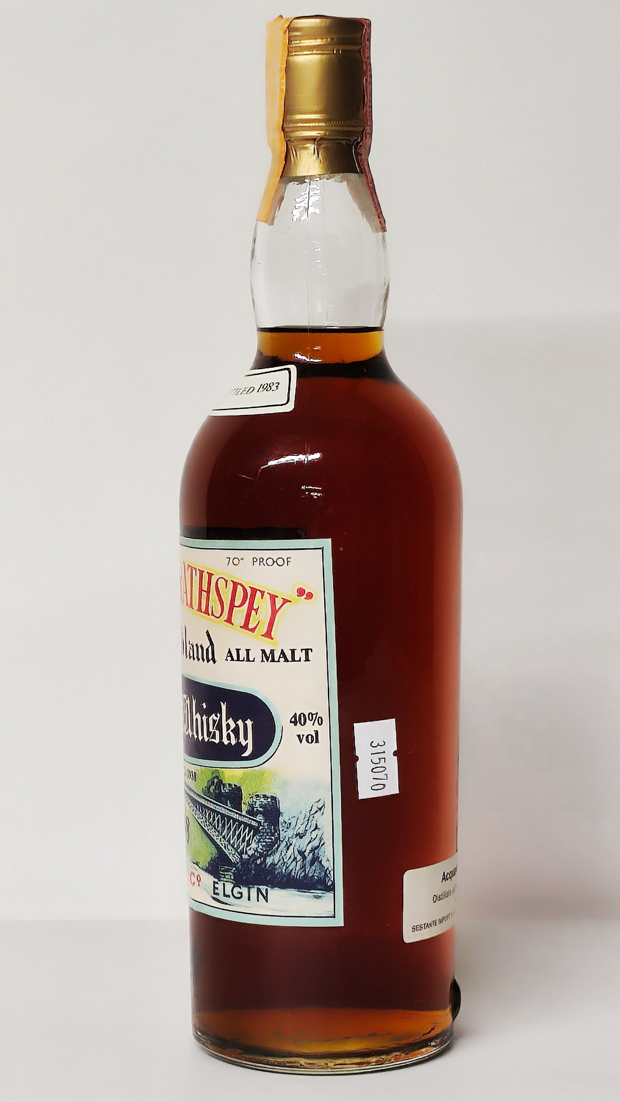 Pride Of Strathspey 1938, Old Higland Malt Whisky