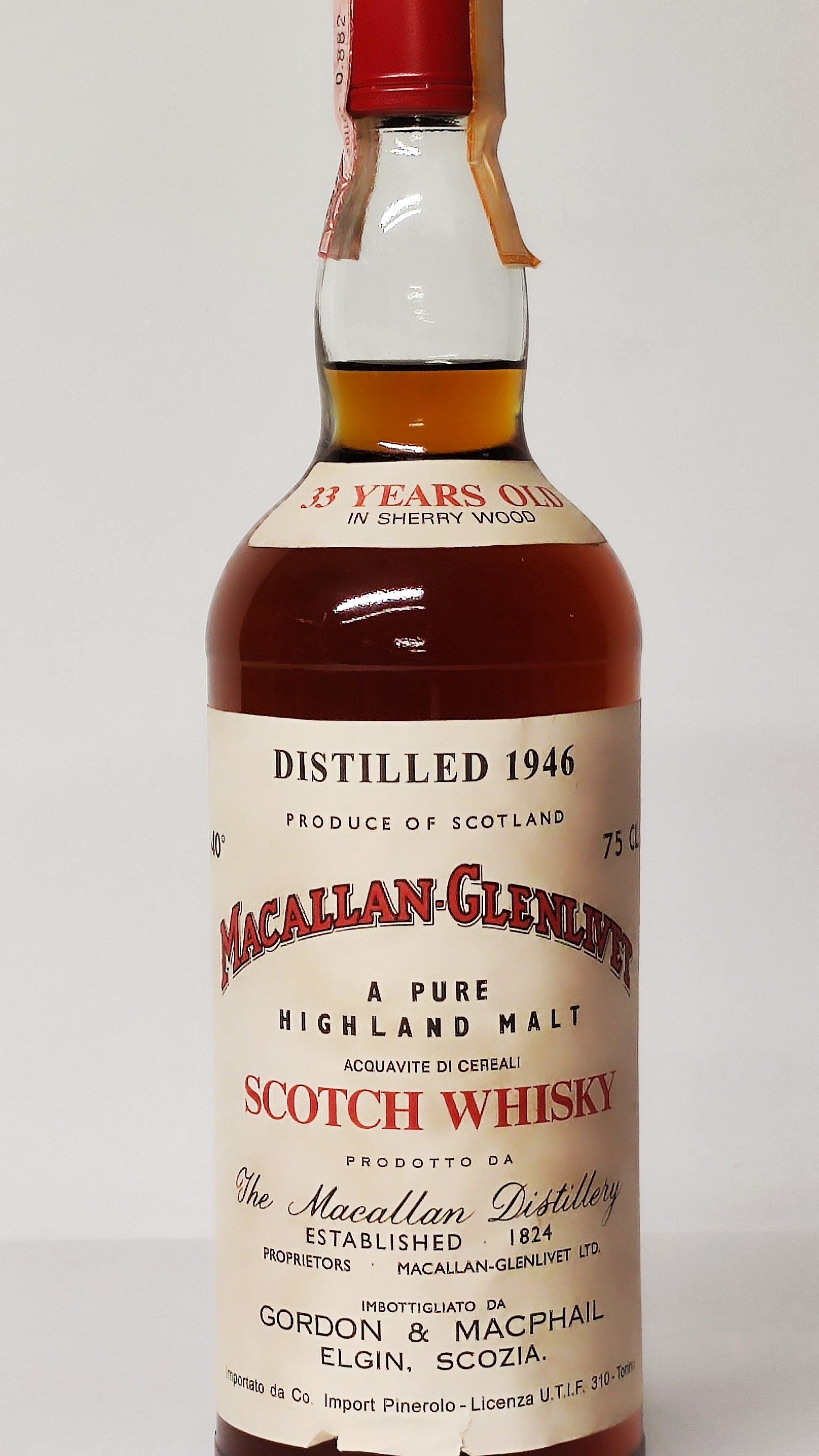 Macallan-glenlivet 33 Years Old 1946, Pure Highland Malt Scotch Whisky