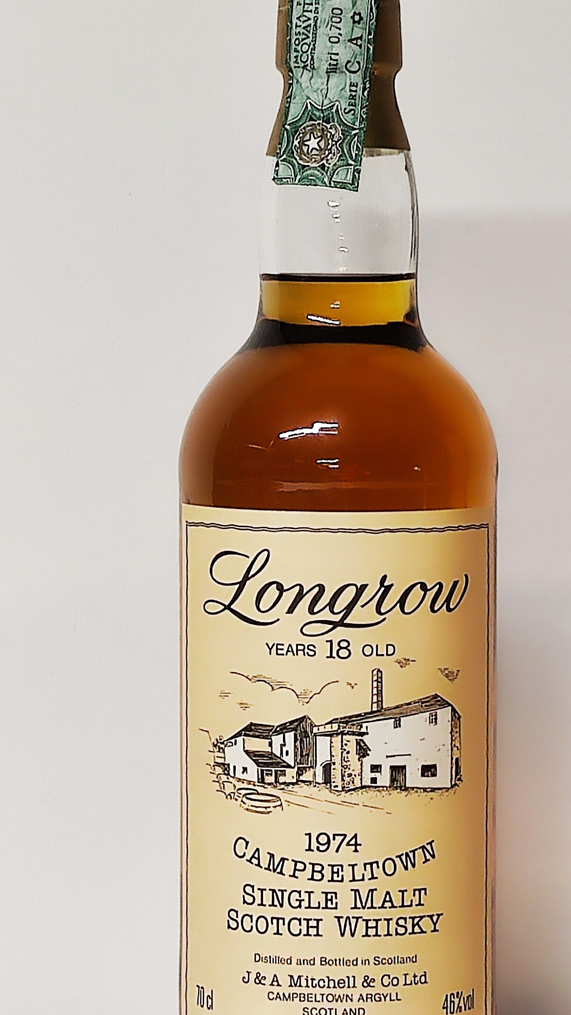 Longrow Campbeltown 18 Years Old 1974, Single Malt Scotch Whisly