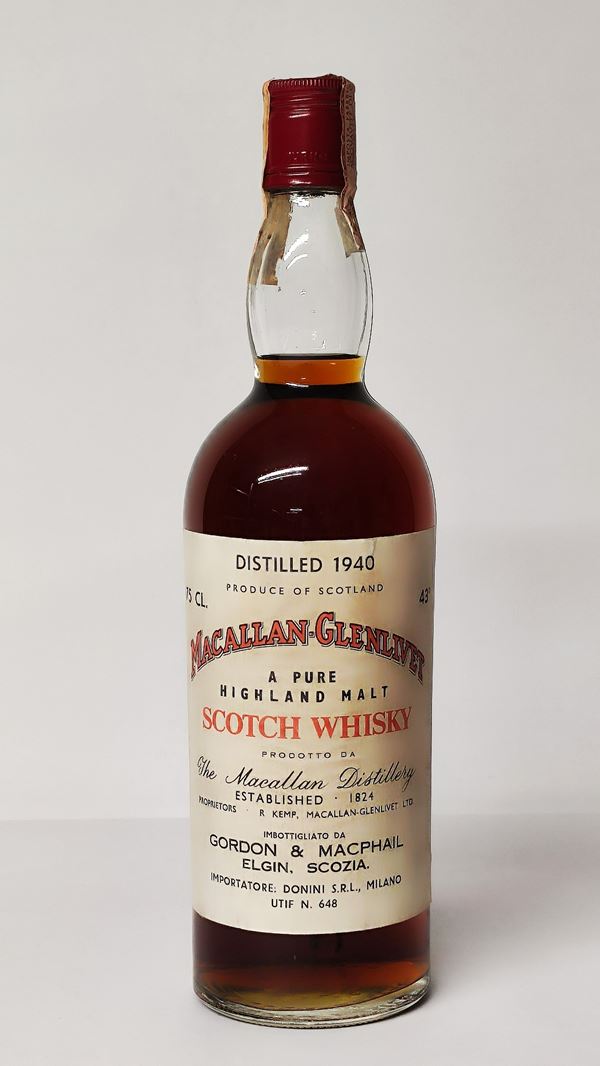 Macallan-Glenlivet 1940, Pure Highland Malt Scotch Whisky