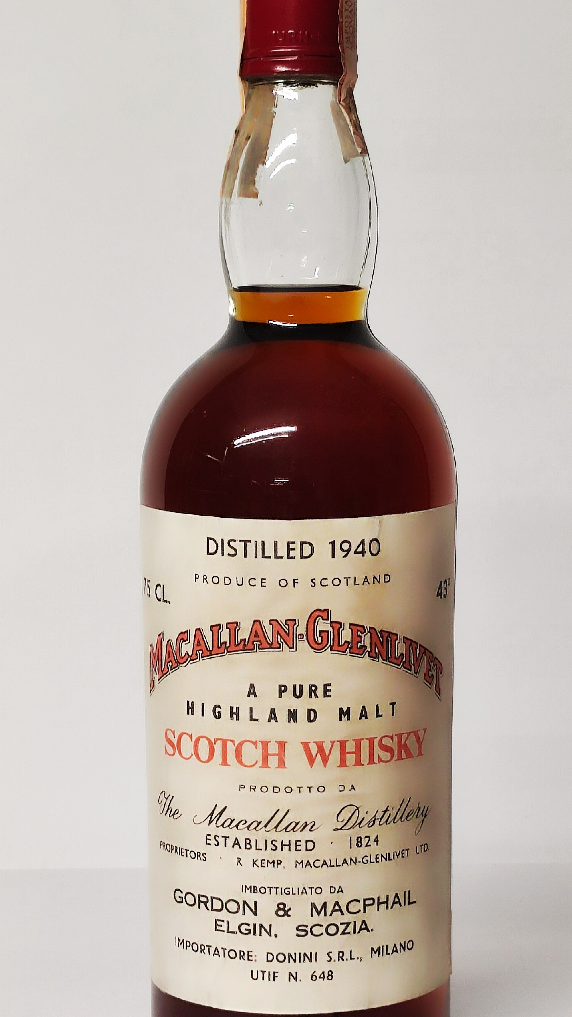 Macallan-glenlivet 1940, Pure Highland Malt Scotch Whisky