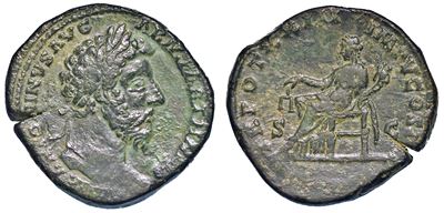 Marco Aurelio, 161-180. Sesterzio.