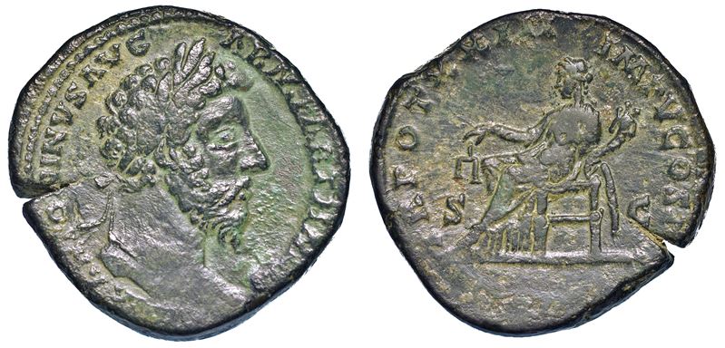 MARCO AURELIO, 161-180. Sesterzio.  - Auction Numismatics - Cambi Casa d'Aste