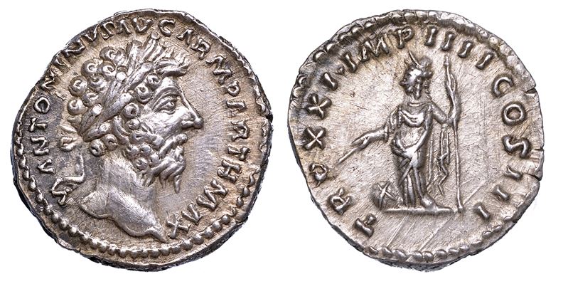 MARCO AURELIO, 161-180. Denario, anno 167.  - Auction Numismatics - Cambi Casa d'Aste