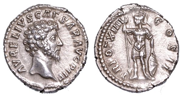 MARCO AURELIO (Cesare), 139-161. Denario, anni 159-160.