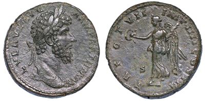 Lucio Vero, 161-169. Sesterzio, Anni 166-167.