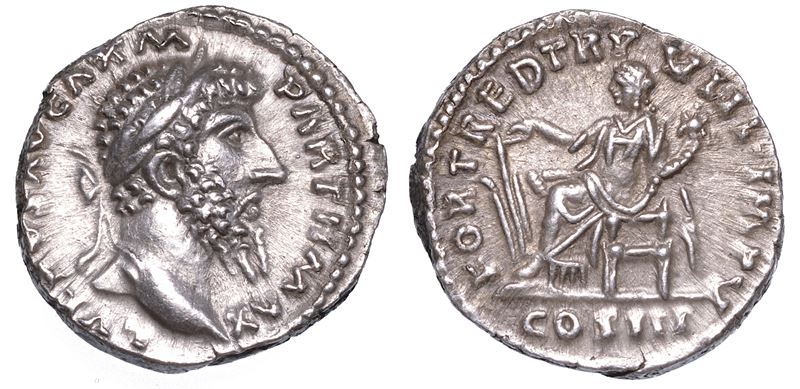 LUCIO VERO, 161-169. Denario, Febbraio - Dicembre 168.  - Asta Numismatica - Cambi Casa d'Aste