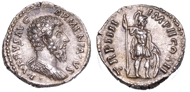 LUCIO VERO, 161-169. Denario, anni 163-164.  - Auction Numismatics - Cambi Casa d'Aste