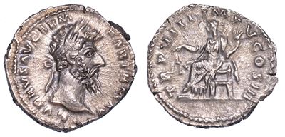 Lucio Vero, 161-169. Denario, Anni 167-168.