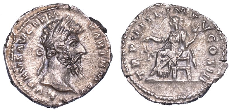LUCIO VERO, 161-169. Denario, anni 167-168.  - Auction Numismatics - Cambi Casa d'Aste