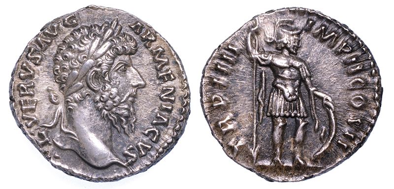 LUCIO VERO, 161-169. Denario, anni 163-164.  - Auction Numismatics - Cambi Casa d'Aste