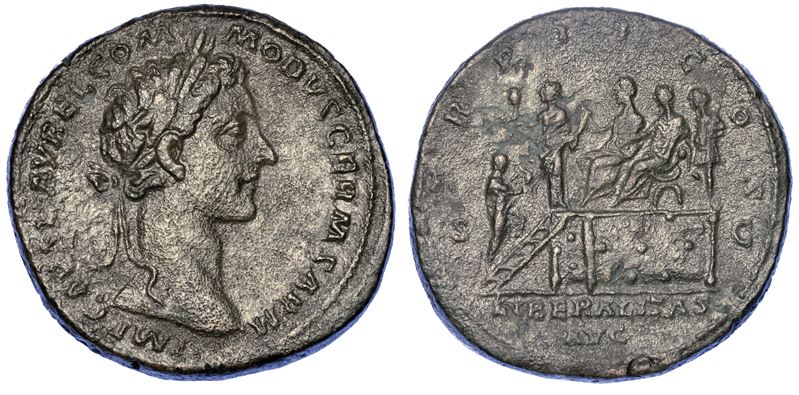 COMMODO (Cesare), 166-177. Sesterzio.  - Auction Numismatics - Cambi Casa d'Aste