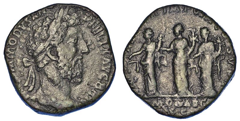 COMMODO, 177-192. Sesterzio, anni 186-187.  - Auction Numismatics - Cambi Casa d'Aste