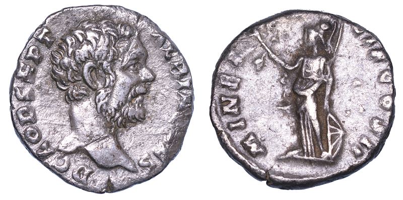 CLODIO ALBINO, 193-195. Denario, anni 194/195.  - Auction Numismatics - Cambi Casa d'Aste