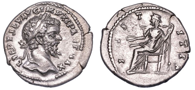 SETTIMIO SEVERO, 193-211. Denario, anni 198-202. Laodicea ad Mare.  - Asta Numismatica - Cambi Casa d'Aste