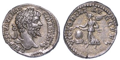 Settimio Severo, 193-211. Denario, Anni 198-200.