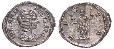 Giulia Domna (moglie di Settimio Severo), 193-217. Denario, Anni 211-215.