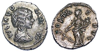 Giulia Domna (moglie di Settimio Severo), 193-217. Denario, Anni 193-196. Laodicaea Ad Mare.
