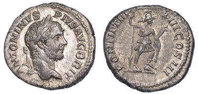 Caracalla, 198-217. Denario, Anni 210-213.