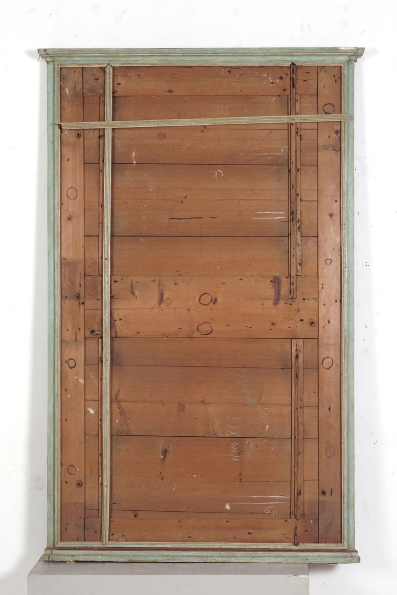 Caminiera in legno laccato azzurro. Venezia, XVIII-XIX secolo  - Asta Antiquariato - Cambi Casa d'Aste