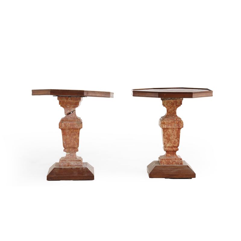 Due tavolini ottagonali  - Auction Antiquariato - Cambi Casa d'Aste