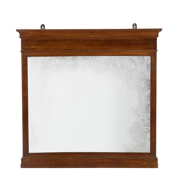 Specchiera/caminiera in legno di frutto. XIX secolo