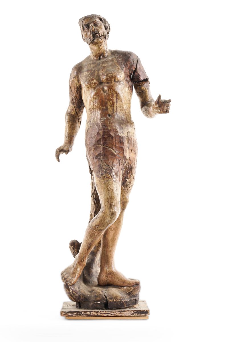 Arte tardo rinascimentale italiana, XVI secolo Figura maschile  - Auction Sculpture and Works of Art - Cambi Casa d'Aste