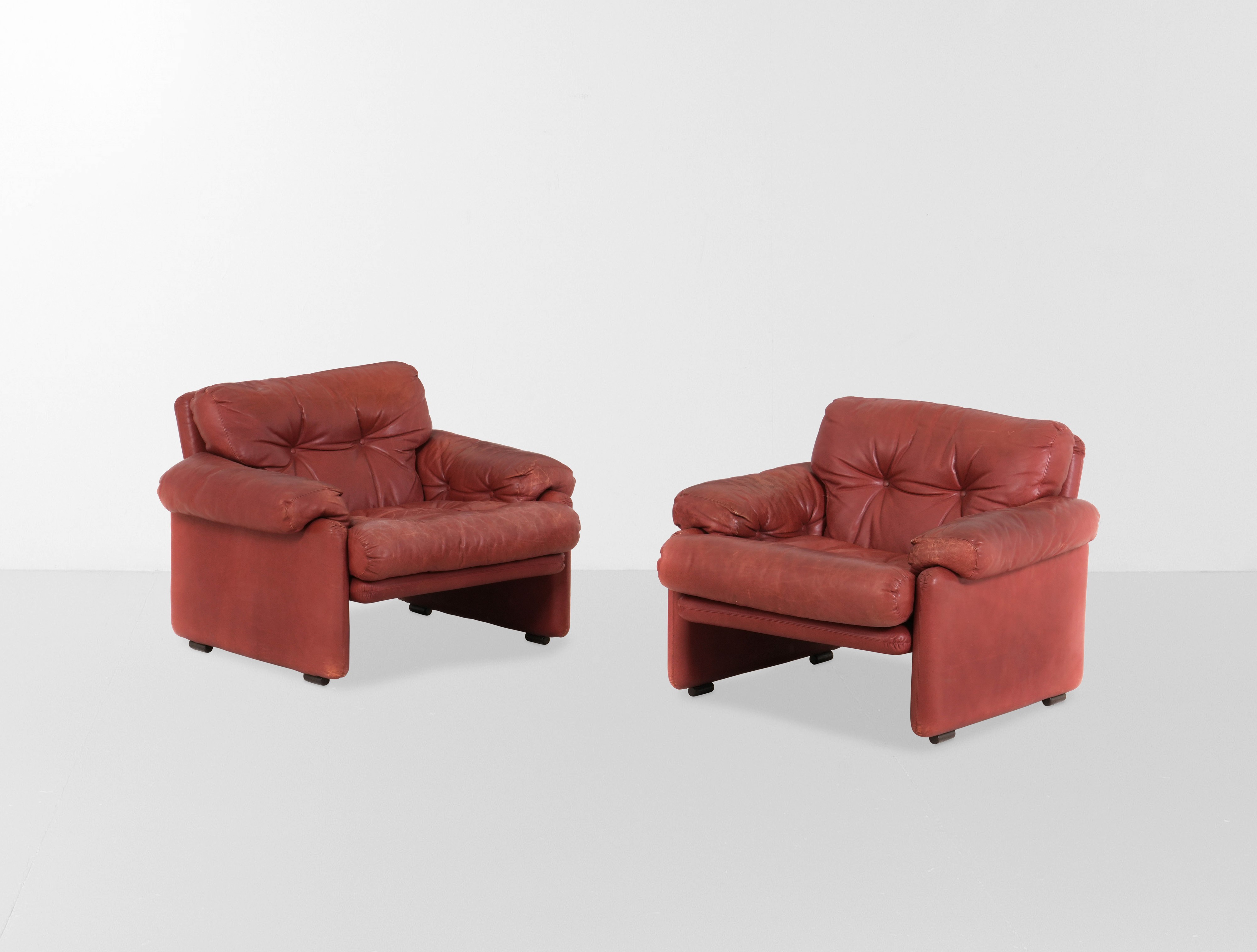 Afra e Tobia Scarpa - Divano e Due Poltrone Mod. Coronado