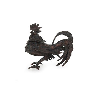 Gallo - scultura in bronzo