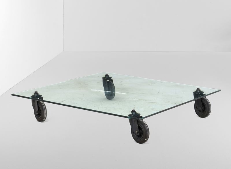 Gae Aulenti : Tavolo basso  - Asta Arredi del XX secolo - Cambi Casa d'Aste