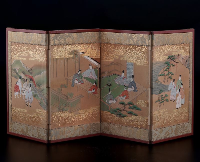 Paravento. Giappone XIX secolo  - Asta Dimore Italiane - Cambi Casa d'Aste