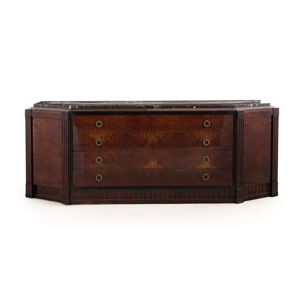 Sideboard scantonato. XX secolo