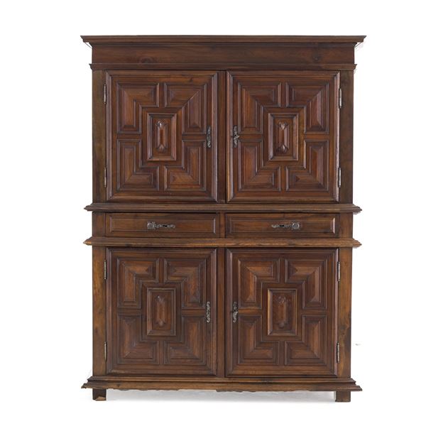 Credenza doppio corpo. Francia, XIX secolo