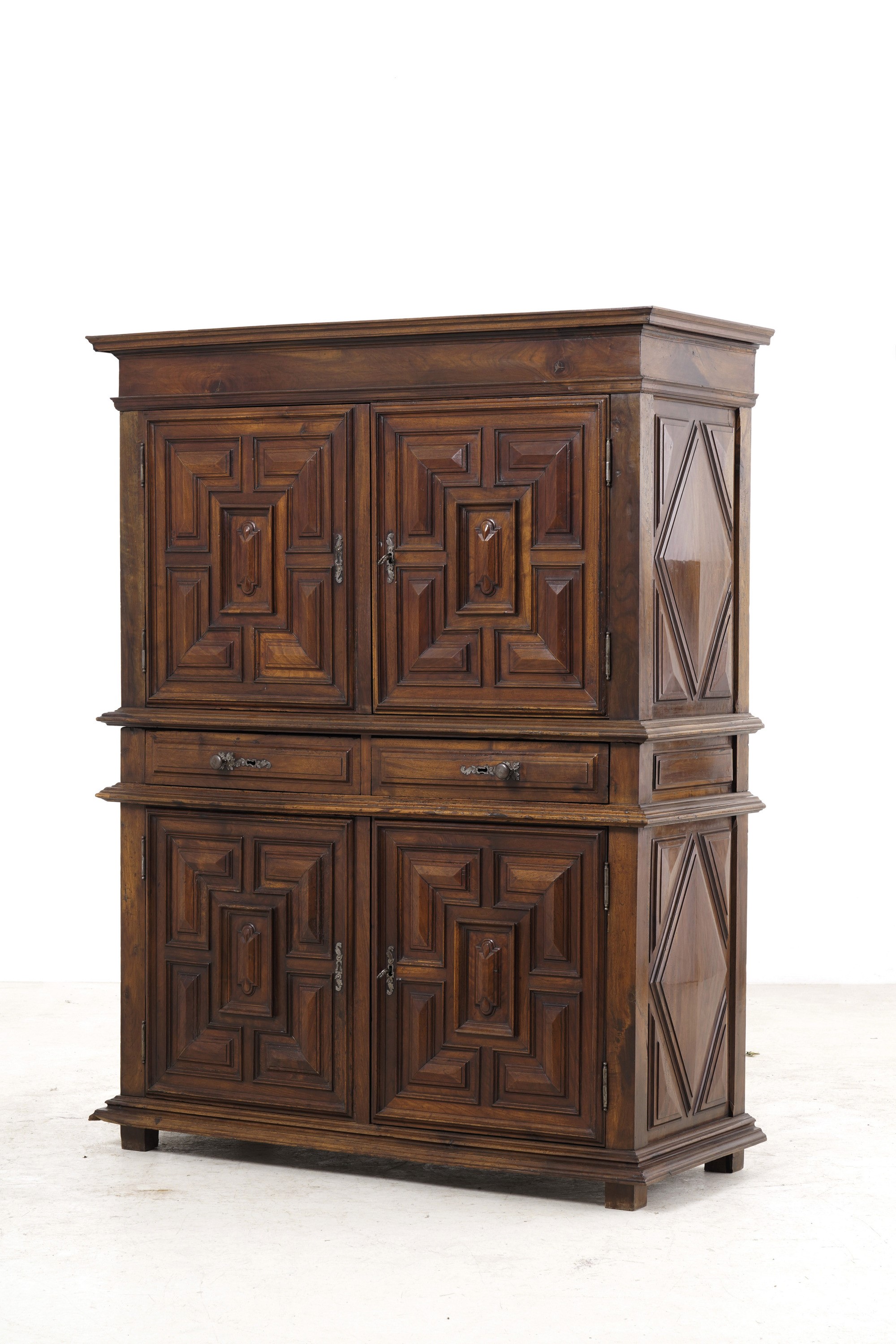 Credenza doppio corpo. Francia, XIX secolo
