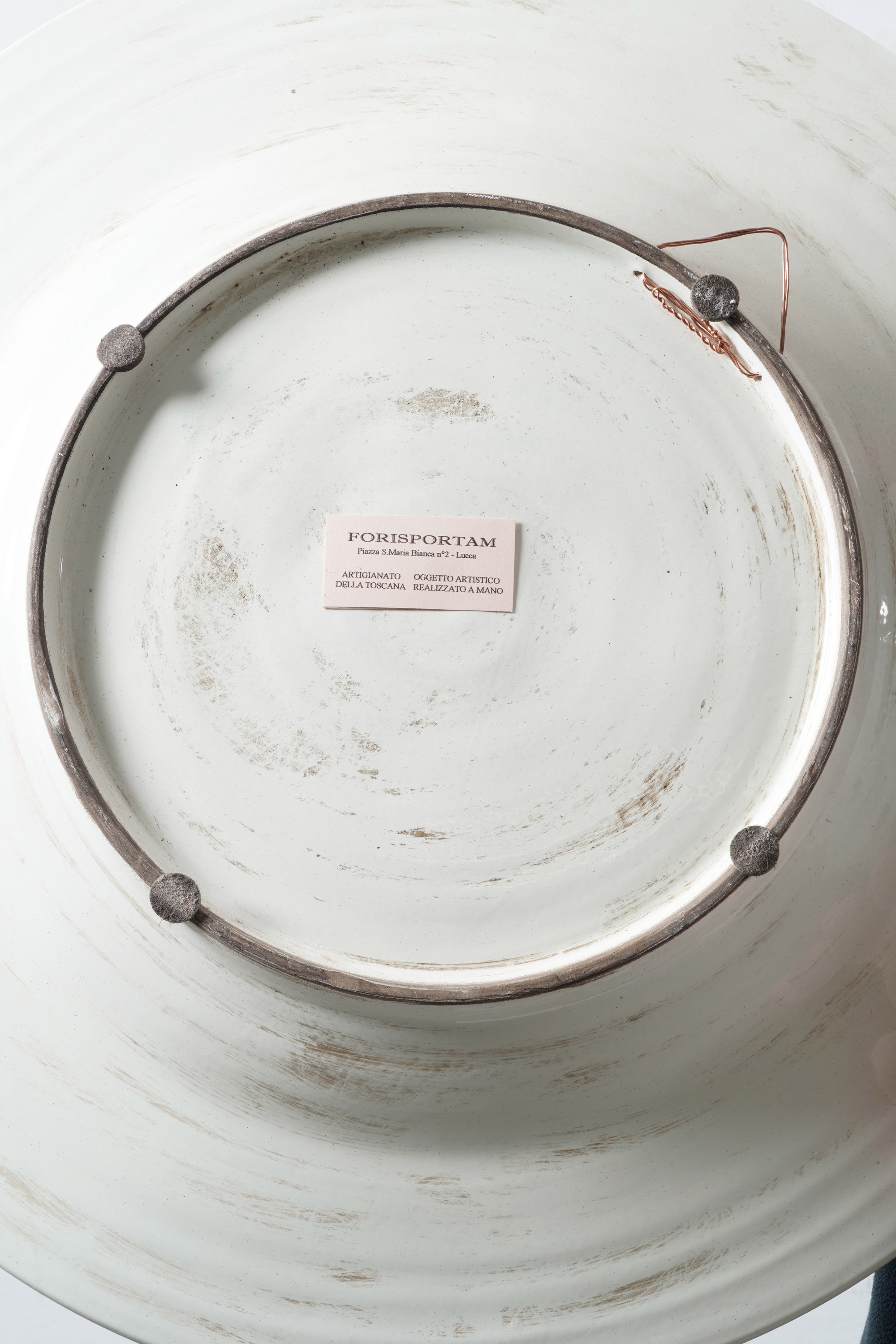Coppia di Grandi Piatti da Parata.toscana, XX Secolo.