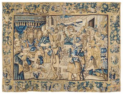 Arazzo Fiammingo Probilmente Oudeenarde. Belgio, Seconda Metà XVII Secolo