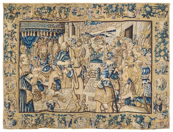 Arazzo fiammingo probilmente Oudeenarde. Belgio, seconda metà XVII secolo