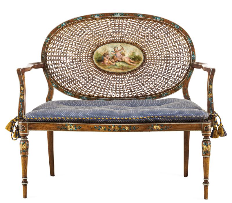 Divanetto in satinwood. XX secolo  - Asta Dimore Italiane - Cambi Casa d'Aste